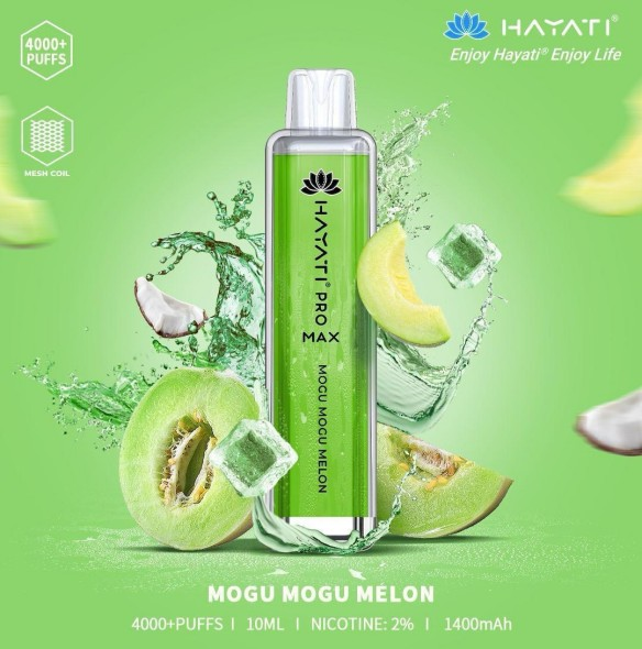 MOGU MOGU MELON hayati pro max 4000 puffs