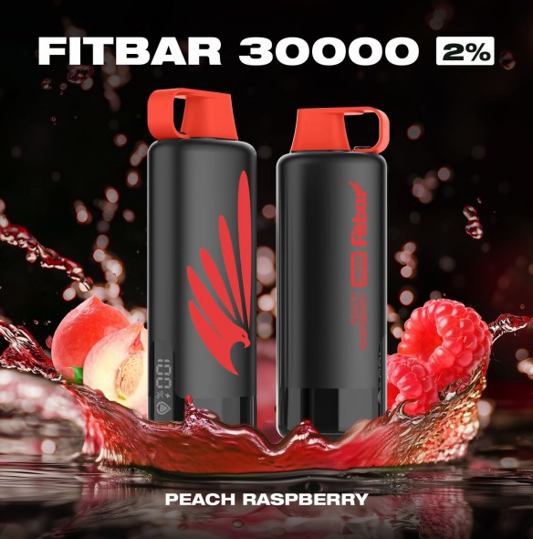 PEACH RASPBERRY fitbar 30000 puffs 2%
