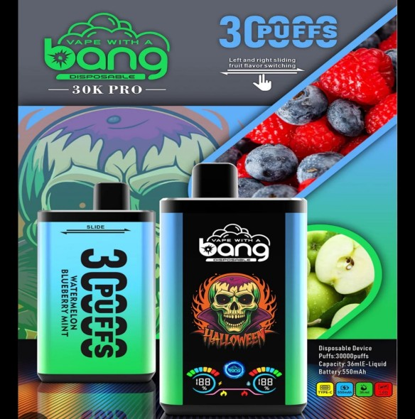 Sour Apple & Blueberry Raspberry Berry bang 30000 puffs