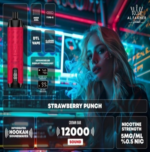 STRAWBERRY PUNCH al fakher 12000puffs